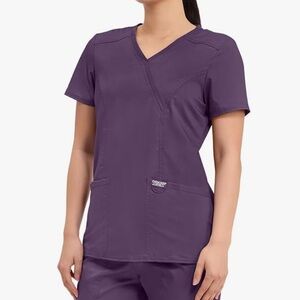 Cherokee Purple Crossover V-Neck Medical Top